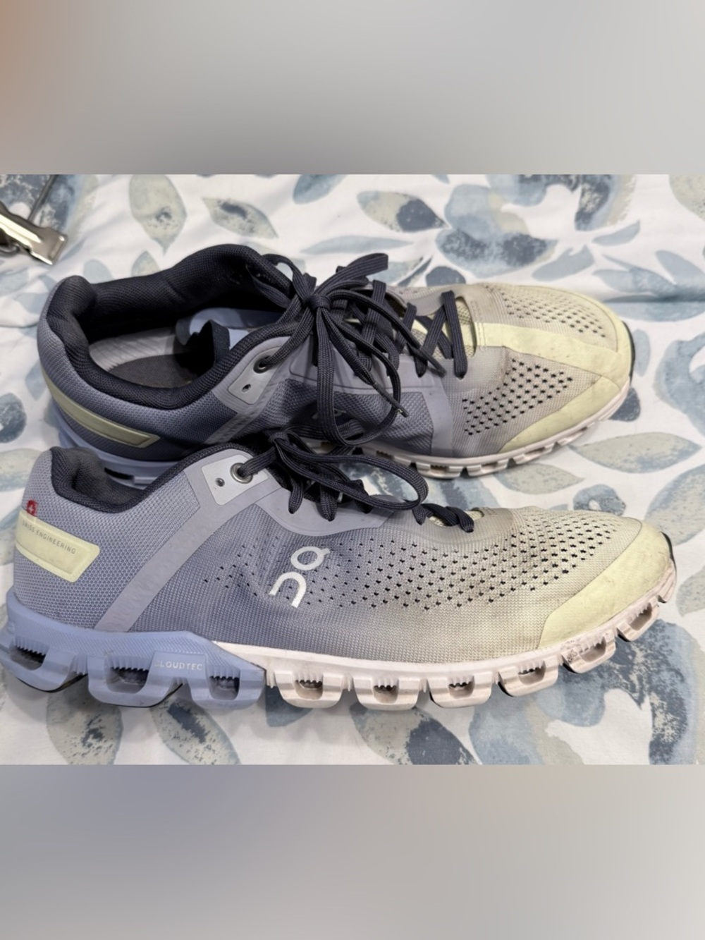 On Running Women's Gray and Light Blue CloudTec Sneakers On Cloud
